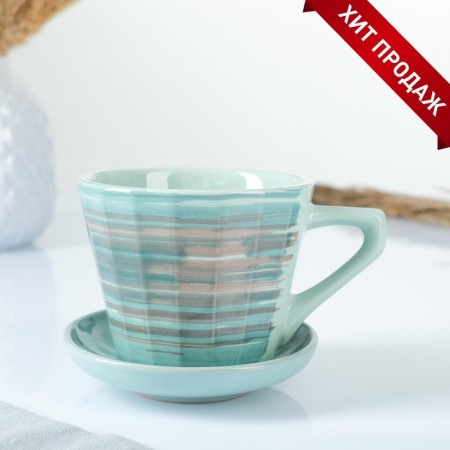 Tea couple "Nostalgia No. 2" 0.2l / 9x7cm + saucer 9cm, Scandinavia