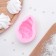 Mold "shell", silicone, 8.5 × 6 × 4.1 cm, pink color