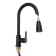Kitchen mixer Zein Z1299, single -leaf, drawer, brass, black color