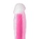 The phallimitator "Pitches-fire" glowing in the dark, silicone, 18 cm, the color is transparent