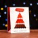 Laminated "colorful Christmas tree" 11.5 x 14.5 x 6 cm