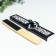 Fan bamboo, textiles h = 21 cm "monocet" in a box, black