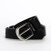 Building belt, width 2.3 cm, metal buckle, black color