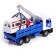Metal machine “Kamaz evacuator”, 12 cm, doors, movable parts, inertia, ambulance 7.5 cm are opened