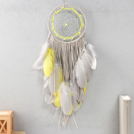 Dreams "Web. Gray-yellow" d = 17 cm 70x17 cm