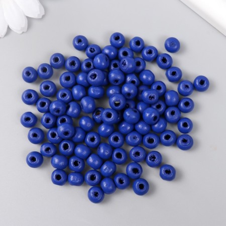 Beads for creativity tree "Blue Pavlin" D-0.8 cm, set of 20 g-1