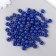 Beads for creativity tree "Blue Pavlin" D-0.8 cm, set of 20 g