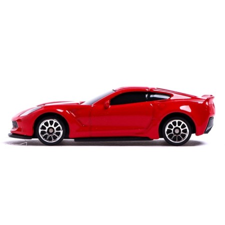 Metal machine Chevrolet Corvette Grand Sport, 1:64, red color-1