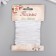 Braid decorative gum "white round" winding 4 m width 0.2 cm
