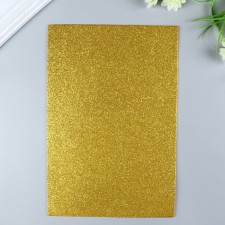 Foamiran glitter Magic 4 Hobby 2 mm cent. gold, 20x30 cm