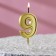 Candle in the cake figure "9" gold, 5 cm