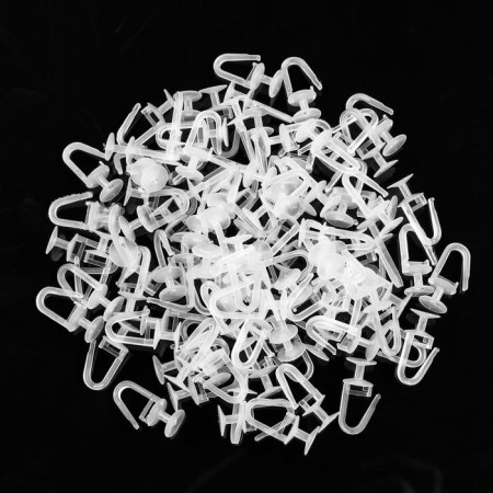 The hook for the curtains "ceiling", 30x14x10 mm, d = 10 mm, plastic-2