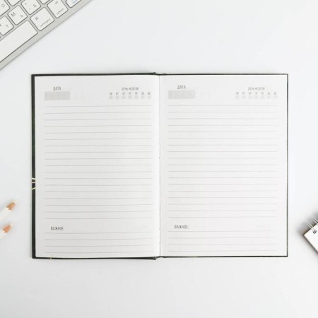 Diary in a gift box. Solid cover A5, 80l "Real Hero"-3