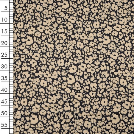 Payer satin fabric stuffed, width 150 cm, black color-3