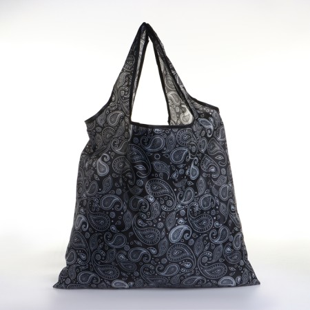 Household bag without fastening, folding, black color-1