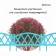 Decorative fence, 35 × 232 cm, 4 sections, plastic, turquoise, Modern, Greengo