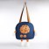 Youth bag with a zipper, blue color