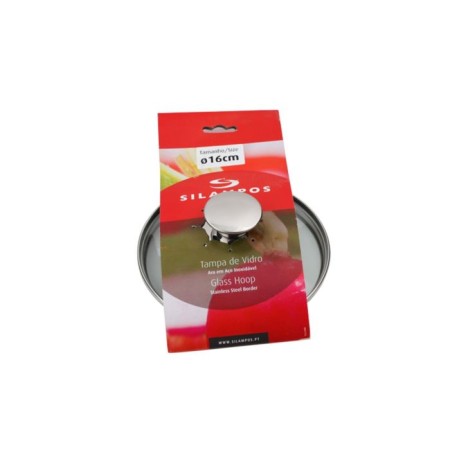 Silampos pan cover, glass, 16 cm