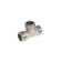 Zein tee, 1/2 ", outer thread, nickel -plated brass