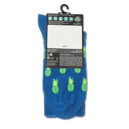 Men's cotton socks Diwari happy "pineapple", size 29, color blue-5