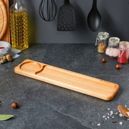 Serving good tree, with a cutting board, 40x10 cm, an array of ash-1
