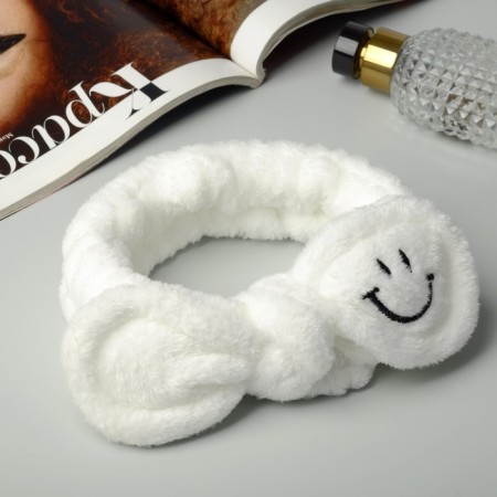 Hair bandage "Smile" 18.6.5 cm white