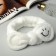 Hair bandage "Smile" 18.6.5 cm white