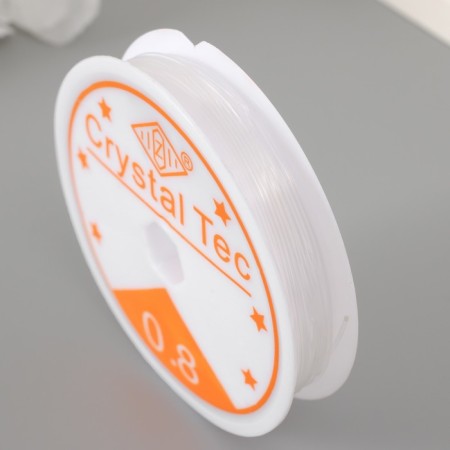 Silicone thread 0.8 mm, 5 m, white-2