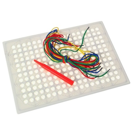 The lace tablet "Favorite Heroes", a handle for a lace, according to Montessori Methods-3