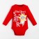Body with DL. Sleeve Kroshka I "Winter Party", height 86-92 cm, red