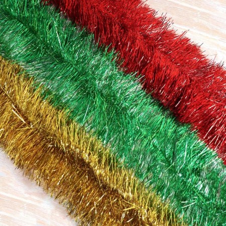 Tinsel "wide shine" d-15 cm 200 cm, mix
