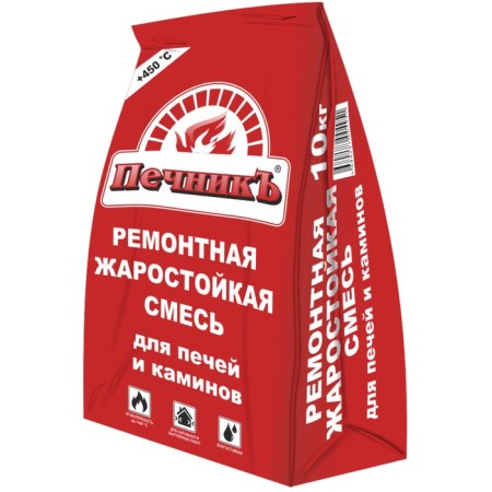 Repair heat -resistant mixture for stoves and fireplaces "stove" 10.0 kg