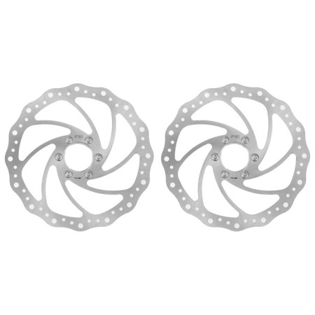 A set of brake discs with an adapter, 180 mm