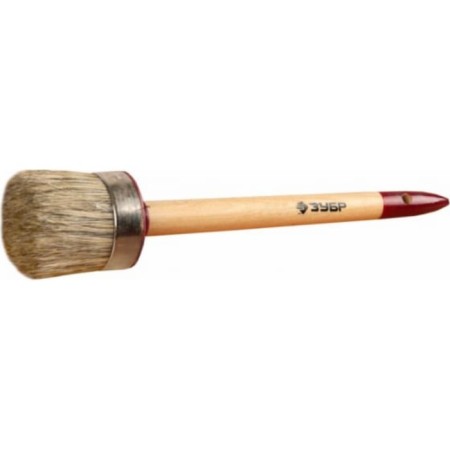 Round bison 01501-50, light bristles, wooden pen, No. 14, 50mm