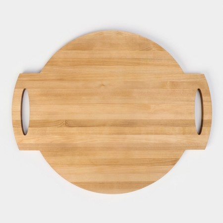 Pizza board with ADELICA handles "Italiano", 55 × 45 × 2 cm, birch, saturated with oil-10
