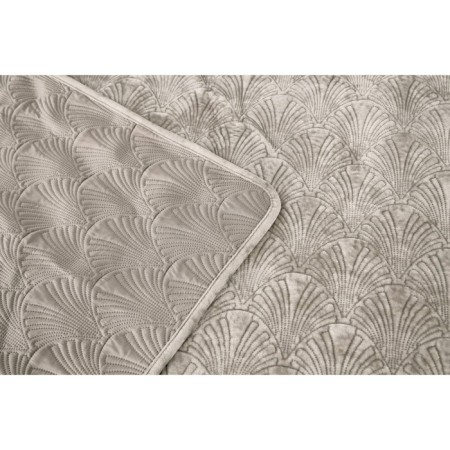 The bedspread with pillowcases Sofi de Marko "Rosalin", size 240x260 cm, 50x70 cm - 2 pcs, beige color-6