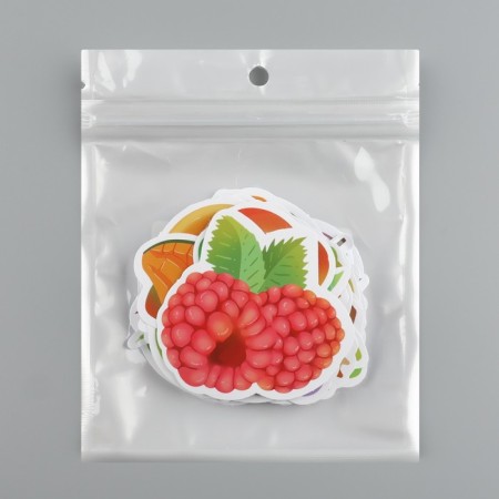 Plastic stickers "Fruit" set 60 pcs 10x12 cm-3