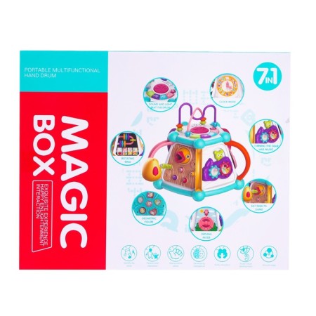 Developing toy "Logic Center", light and sound effects, works from batteries-14