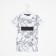Polo T -shirt for a boy, white color/print mix, height 110 cm