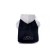Sweatshirt with OSSO hood for dogs, velor, size 25 (DS 25 cm, OG 35-37 cm), graphite