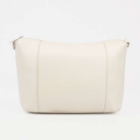 Cross-Bodi Bag on a zipper, beige color