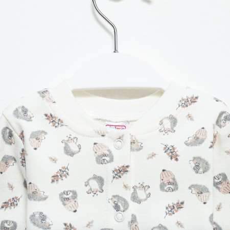 Nursery blouse, milk/hedgehogs, height 68 cm-1