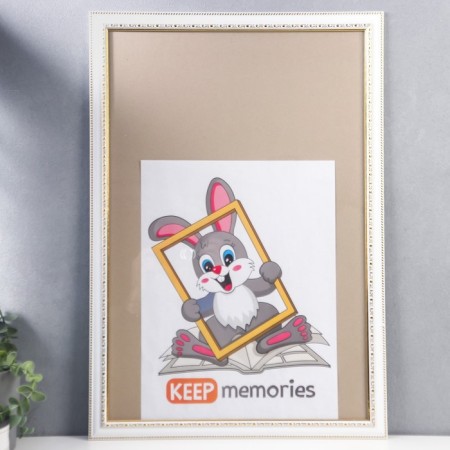 Photo frame plastic 40x60 cm 781 white