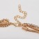 Pendant "chain" inspiration, 3 threads, color gold, 57 cm
