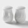 Set for spices ceramic "esthete. Gerda ", 2 subjects: Solonka, List, White Color