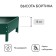 The flowerbed is galvanized "trapezoid", d = 60 cm, h = 15 cm, green Greengo
