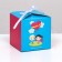 Folding box "Love is...", blue, 10 x 10 x 10 cm