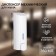A dispenser for an antiseptic or liquid soap, mechanical, 350 ml, plastic, white color