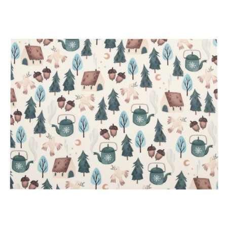 New Year's napkin on the table "houses", 40x29 cm, PVC-1