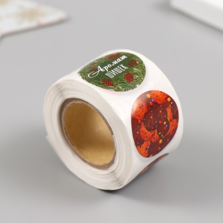 Stick Paper "Spicy New Year" d = 2.5 cm 252 pcs in roll-1